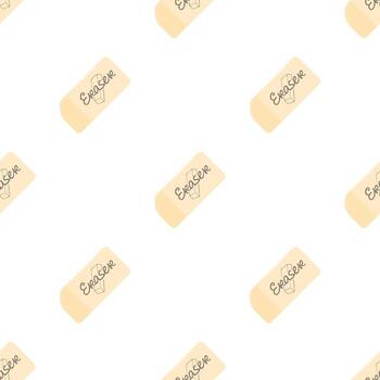 Eraser pattern seamless vector