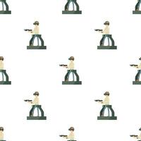 Game gun pattern seamless vector