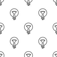 Light bulb pattern seamless vector