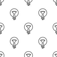 Light bulb pattern seamless vector