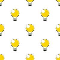 Light bulb pattern seamless vector