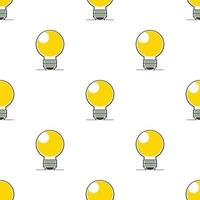 Light bulb pattern seamless vector