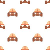 Smart robot pattern seamless vector