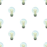 Smart light bulb pattern seamless vector