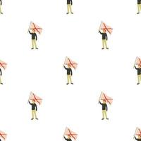 Man protest pattern seamless vector