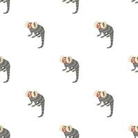 Small monkey pattern seamless vector