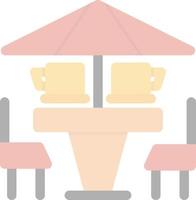 Coffee Terrace Vector Icon Design