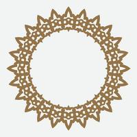 round ornament or circle frame with modern color. suitable for traditional design or vintage design vector