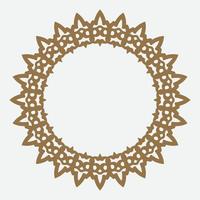 round ornament or circle frame with modern color. suitable for traditional design or vintage design vector