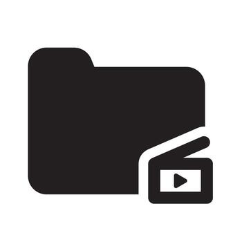 Media Player Icon Solid vector
