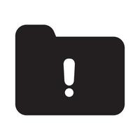 Restrict Folder Icon Solid Style vector