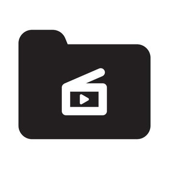 Media Player Icon Solid vector
