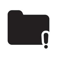 Restrict Folder Icon Solid Style vector