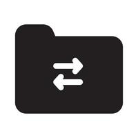 Send Transfer Bluetooth Solid Icon vector