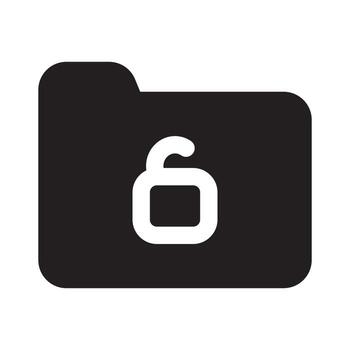Padlock Solid Icon vector