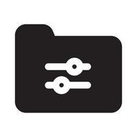 Setting Folder Icon vector