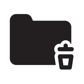 Delete Icon Solid vector