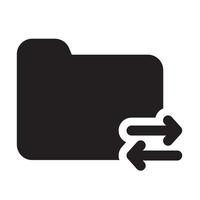 Send Transfer Bluetooth Solid Icon vector