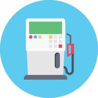 ilustración vectorial de la estación de combustible en un fondo. símbolos de calidad premium. iconos vectoriales para el concepto y el diseño gráfico. vector