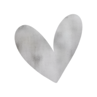 Silver Shiny Heart png