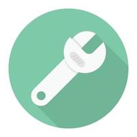 wrench vector illustration on a background.Premium quality symbols.vector icons for concept and graphic design.