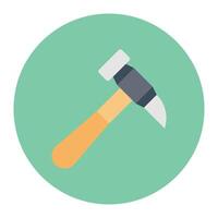 hammer vector illustration on a background.Premium quality symbols.vector icons for concept and graphic design.