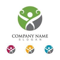 Human character logo sign vector