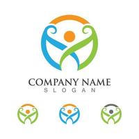 Human character logo sign vector