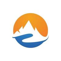 Mountain icon Logo vector