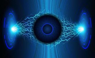 Modern Eye Holograph on Technology Background vector