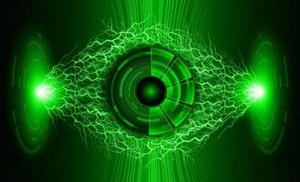 Modern Eye Holograph on Technology Background vector