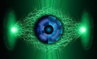 Modern Eye Holograph on Technology Background vector