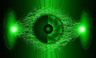 Modern Eye Holograph on Technology Background vector