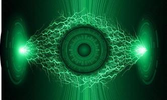 Modern Eye Holograph on Technology Background vector