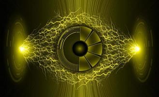 Modern Eye Holograph on Technology Background vector