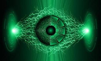 Modern Eye Holograph on Technology Background vector