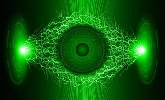 Modern Eye Holograph on Technology Background vector