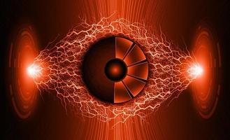 Modern Cybersecurity Technology Background with eye vector