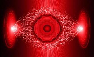 Modern Cybersecurity Technology Background with eye vector