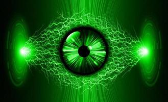 Modern Cybersecurity Technology Background with eye vector