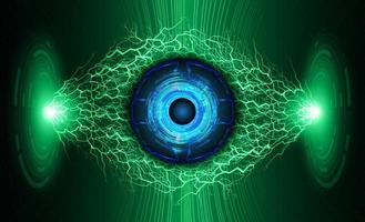 Modern Cybersecurity Technology Background with eye vector