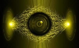 Modern Cybersecurity Technology Background with eye vector