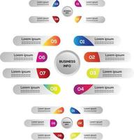 Infographics elements template for evolution series, diagram, Creative banner. vector