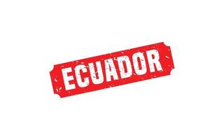 ECUADOR stamp rubber with grunge style on white background vector