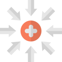 centralized concept illustration in minimal style png