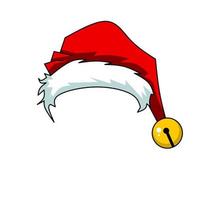 santa hat icon design, red hat santa with elegant concept vector