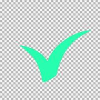 Checkmark icon, vector