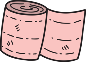 illustration de bandage de gaze dessiné à la main png