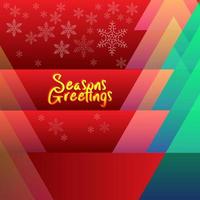 Abstract Seasons Greetings background for Christmas and happy new year theme background vector