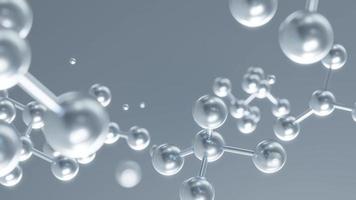 Molecule background for science or medical, 3d rendering video